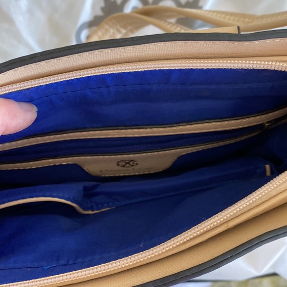 Christian LaCroix tan leather bag tan, vintage - ish never used. - Picture 4 of 8